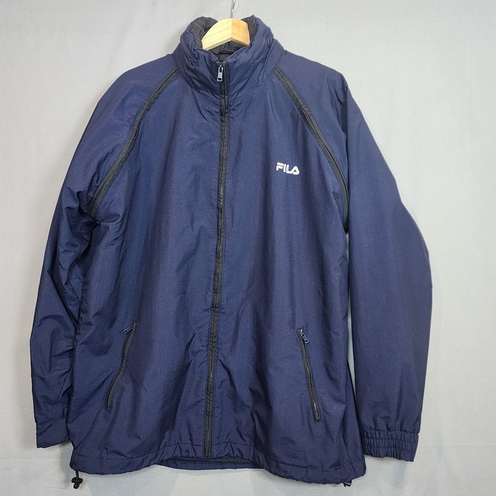 FILA 3-1 Men's Outdoor Navy Blue Jacket Coat Fleece Lined Zip Out Vest Sz XL - Picture 2 of 8